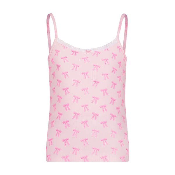 Polkadot GIRLS CAMISOLE Forever Love Bow Print