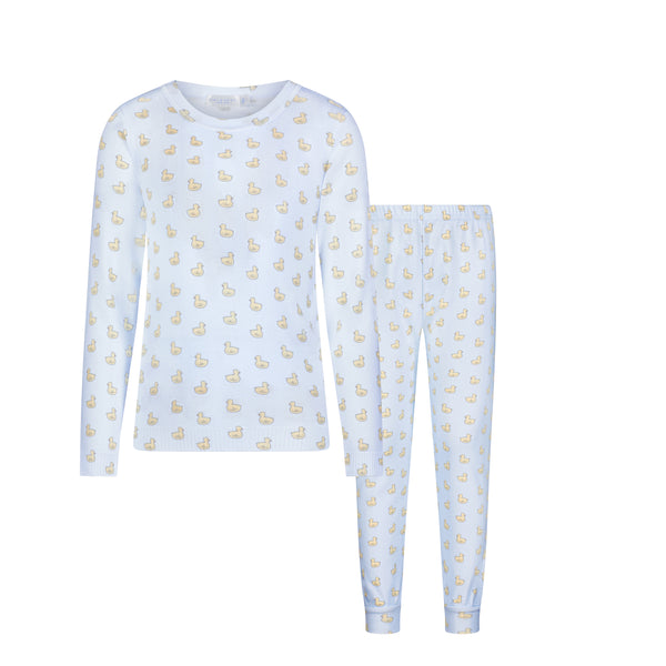 Polkadot BOYS & BABY SET Crew LS & Pant - Boy Duckie Print
