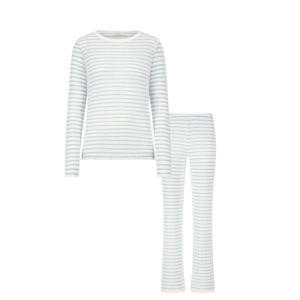 Polkadot SET Rachel Slouchy & Pant - Blue Wide Harbor Rib Stripe