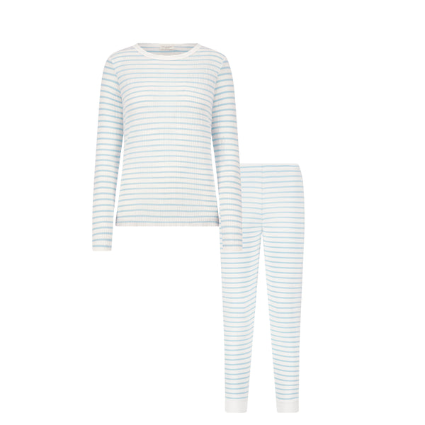 Polkadot SET Rachel Slouchy & Jogger - Blue Wide Harbor Rib Stripe