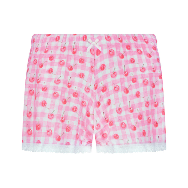 Polkadot Sally Short - Cherry Gingham Print