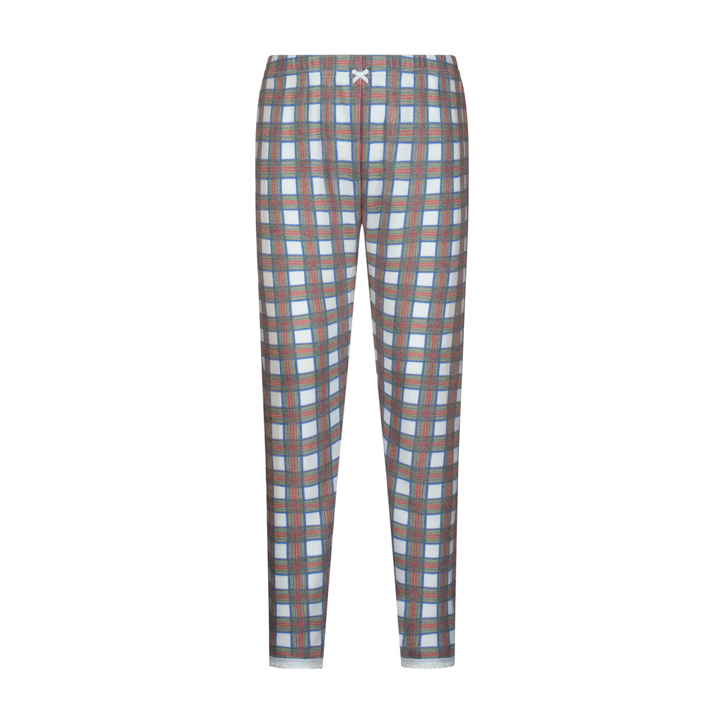Girls Vivi Classic Long Sleeve Tee & Nina Pant Set - Vintage Tartan Print