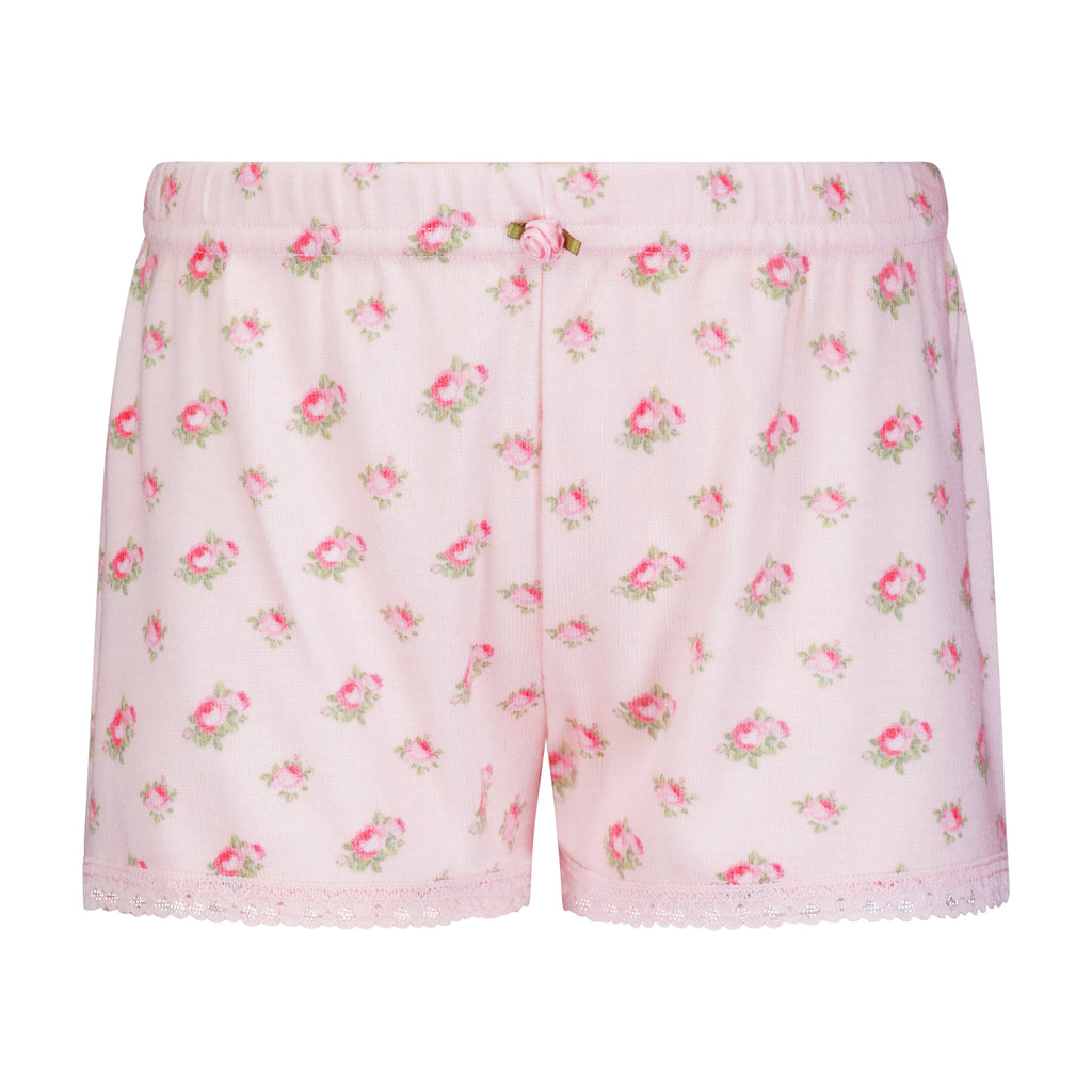Girls Brette Classic Cami & Cece Short Set - Pink Vintage Ditsy Rose Print