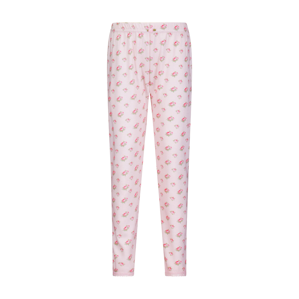 Girls & Baby Vivi Classic Long Sleeve Tee & Nina Pant Set - Pink Vintage Ditsy Rose Print
