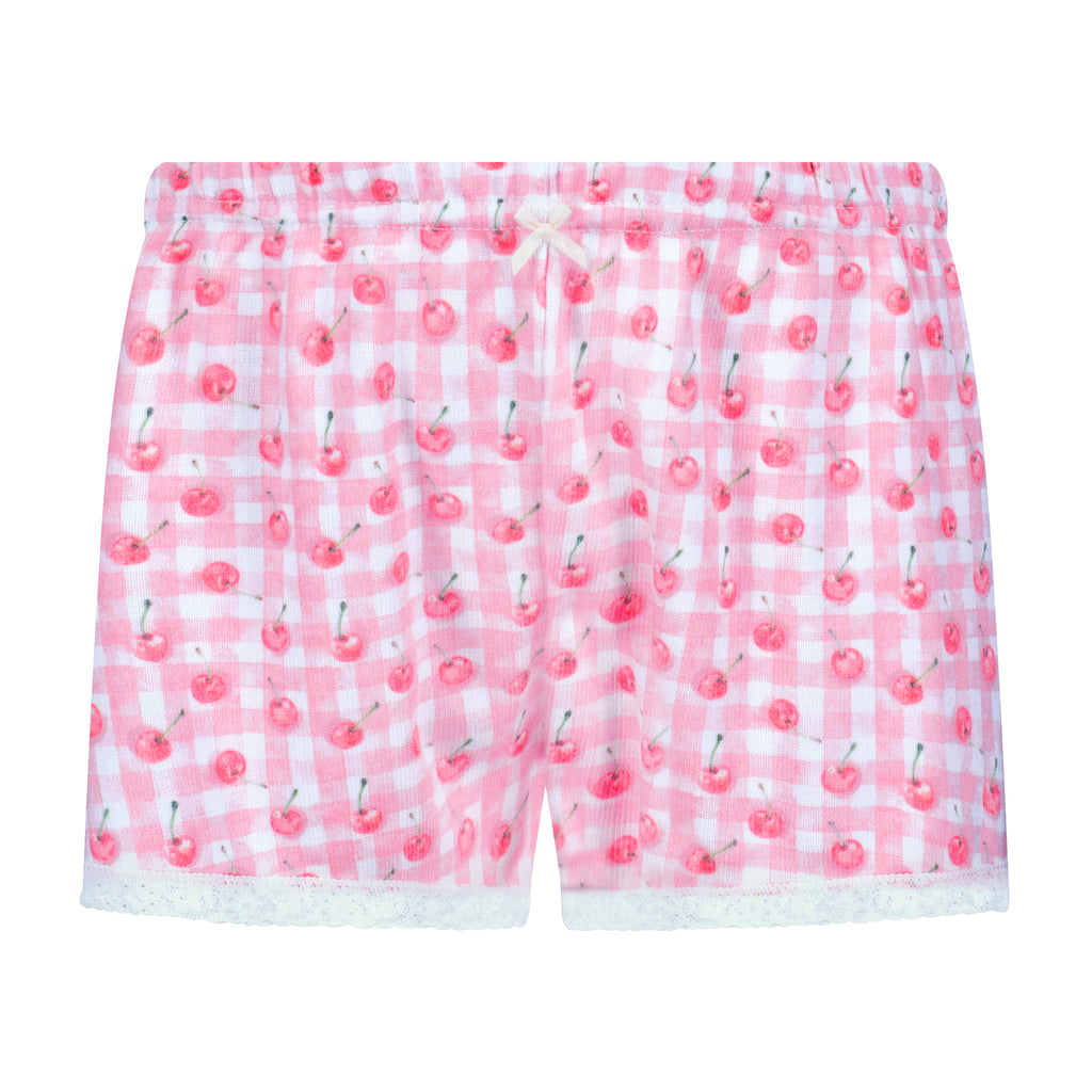 Polkadot Girls Brette Set Cami & Short - Cherry Gingham Print