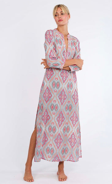 NIMO WITH LOVE~Marigold linen ikat dress