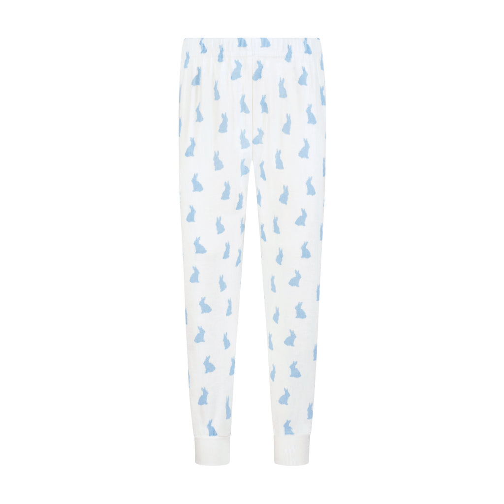 Polkadot BABY BOYS CLASSIC SET CREW LS & PANT - Blue Bunny Print