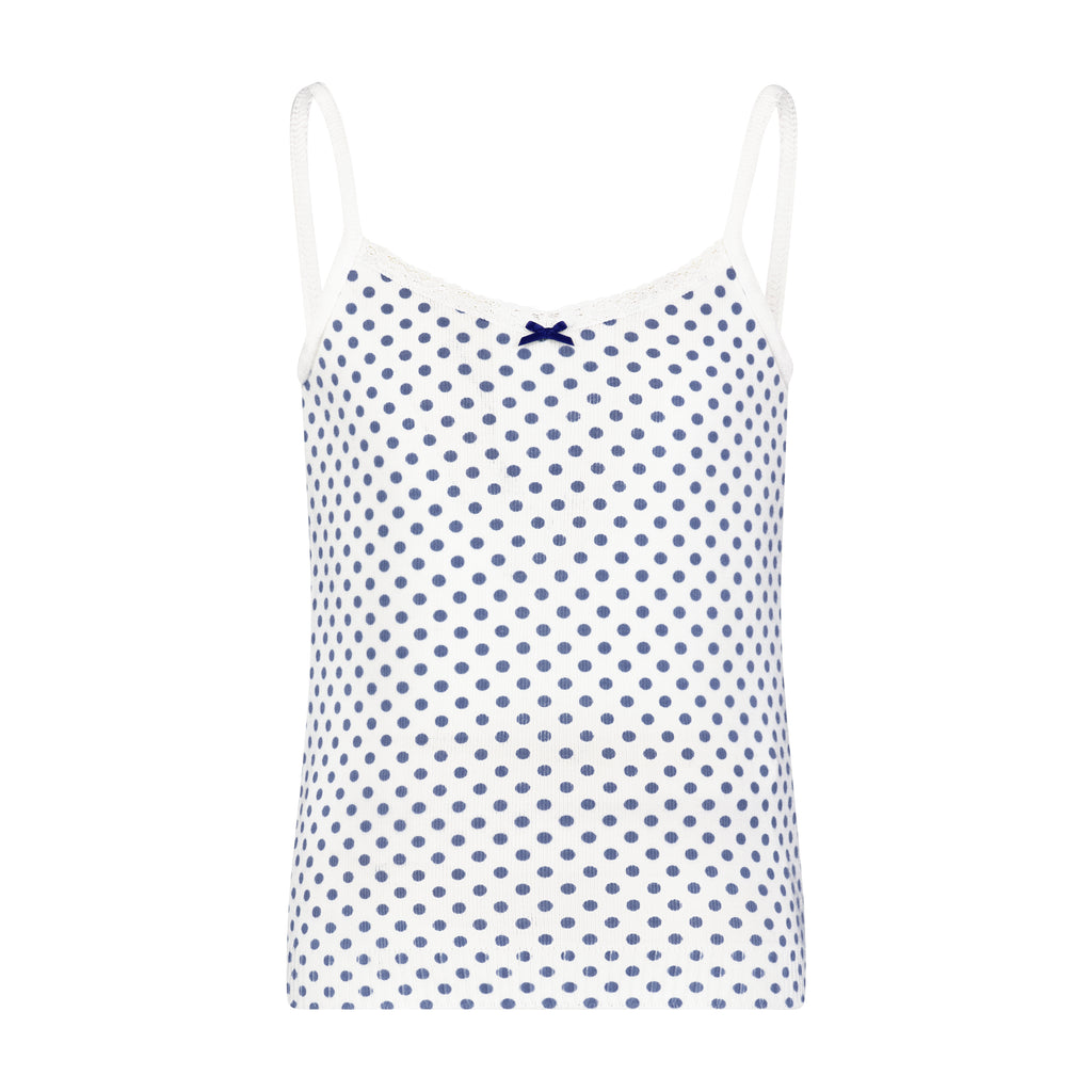 Polkadot Girls Brette Set Cami & Short - Navy Dot Print