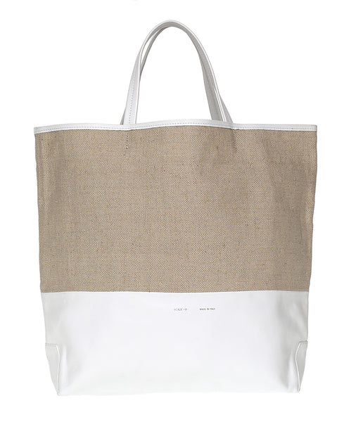 Alice D ~ Large Canvas/Leather Tote