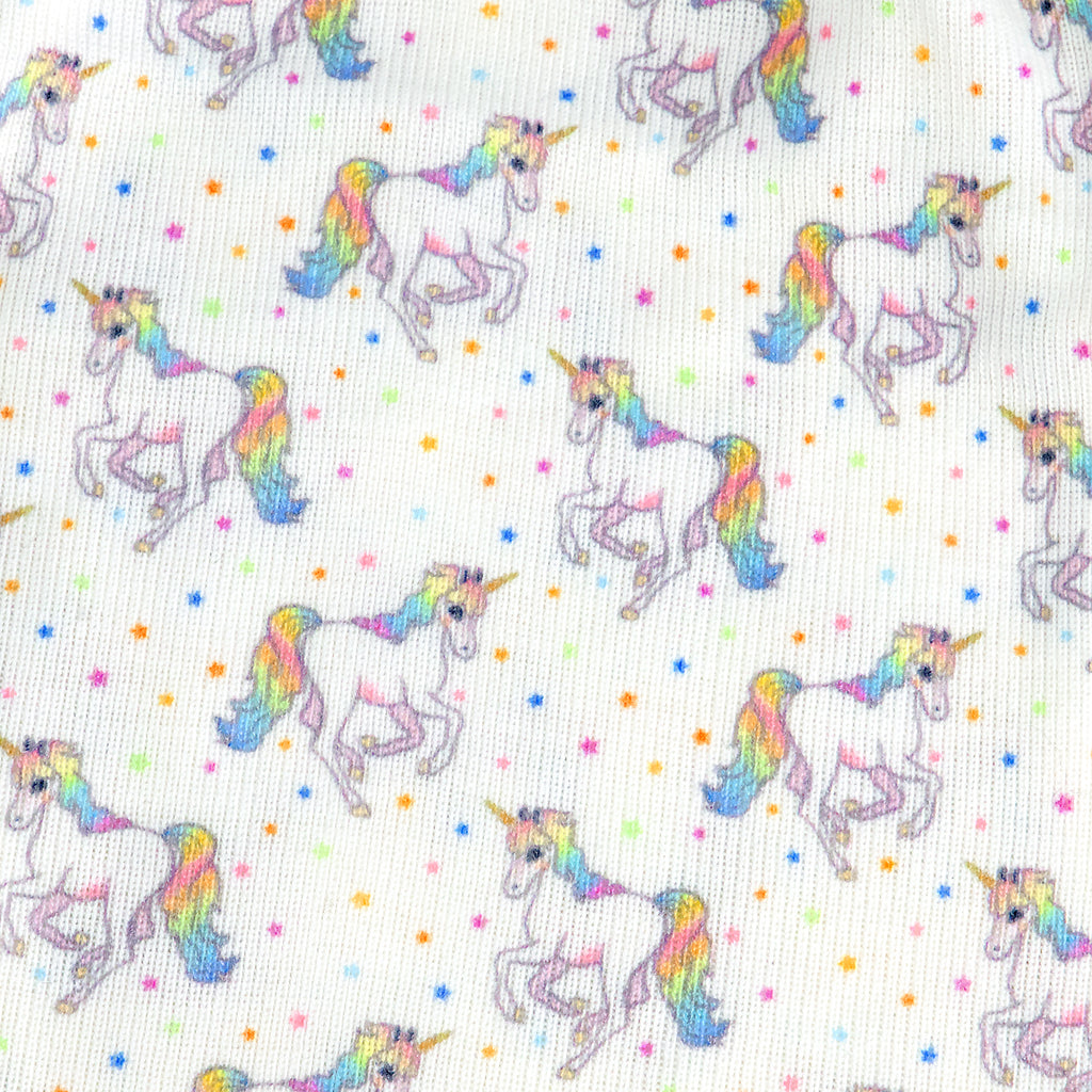 Polkadot Girls Lee Babydoll Gown - Unicorn Print