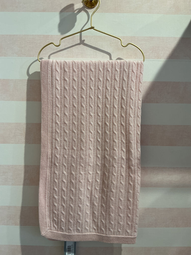 ARLOTTA CASHMERE~ Baby cashmere cable blanket