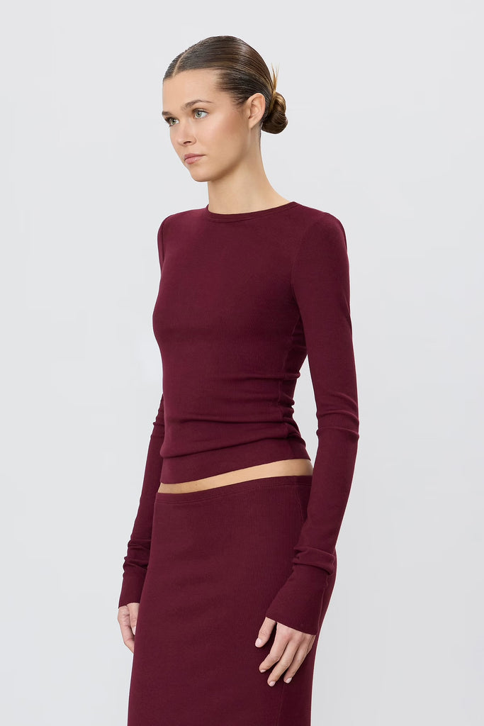 ETERNE~ Oxblood LS fitted top