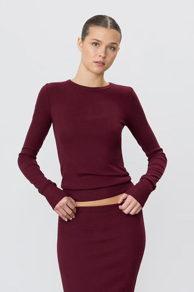 ETERNE~ Oxblood LS fitted top