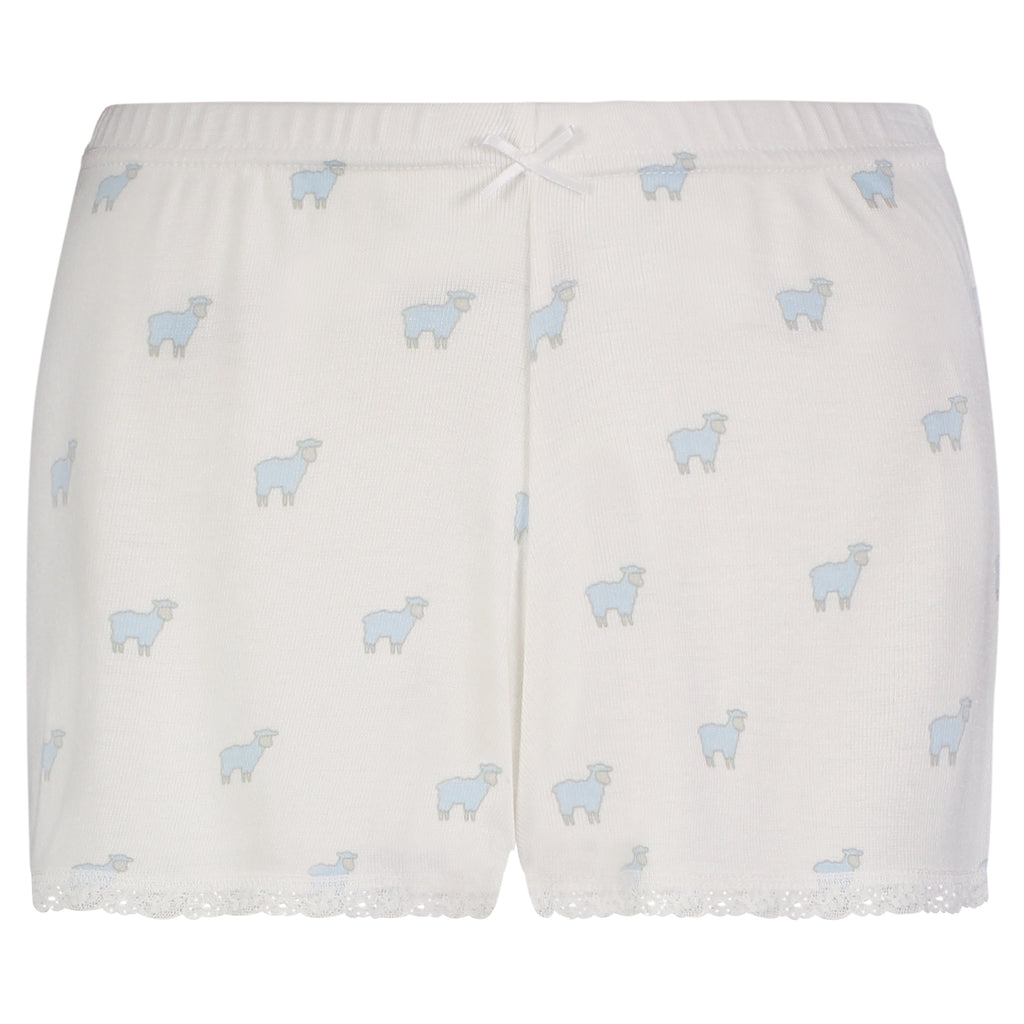 Polkadot SET Scoop Cami & Short Mid Rise - Blue Sheep Print