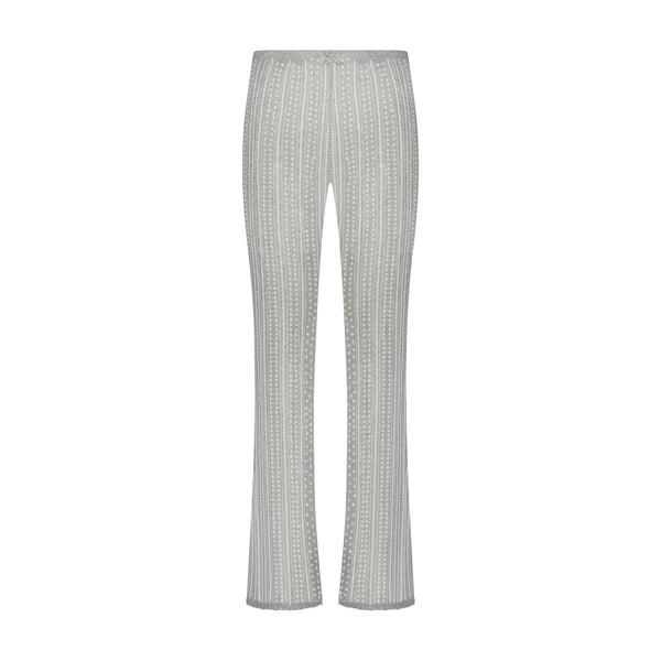 Polkadot LONG PANT - Heather Grey Windsor Pointelle