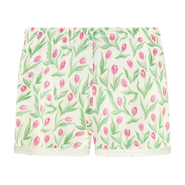 Polkadot SHORT Mid Rise - Tulip Print