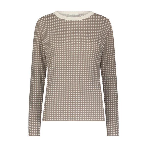 Polkadot RACHEL SLOUCHY - Brown Gingham Print