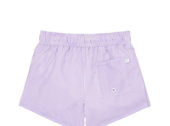 MINNOW~ Boys lavender micro stripe boardie