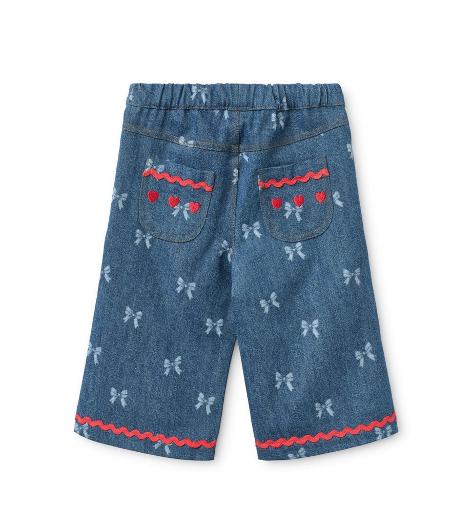 FLOESS~ Eva denim bow pants