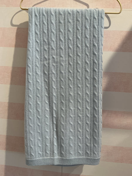 ARLOTTA CASHMERE~ Baby cashmere cable blanket