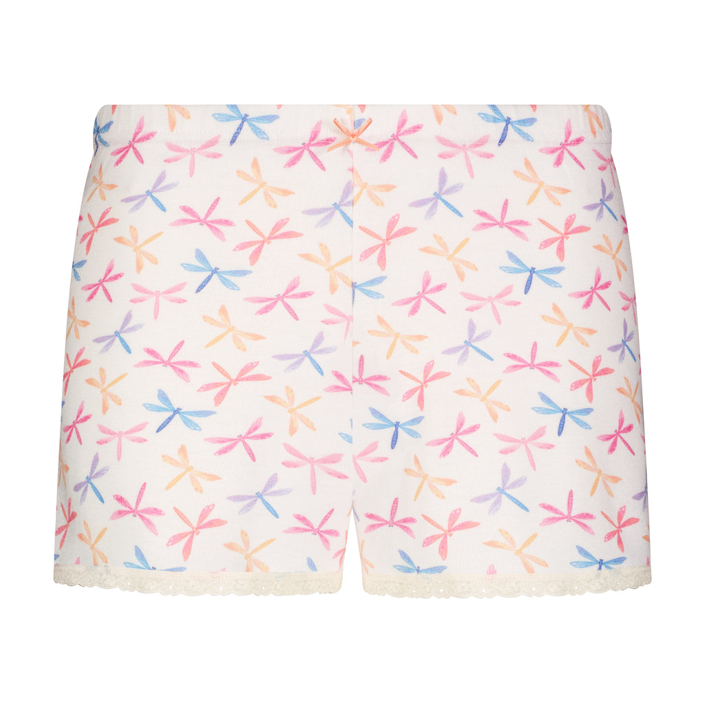 Polkadot SET Baby Crop Tee & Long Short Hi Rise - Dragonfly Print