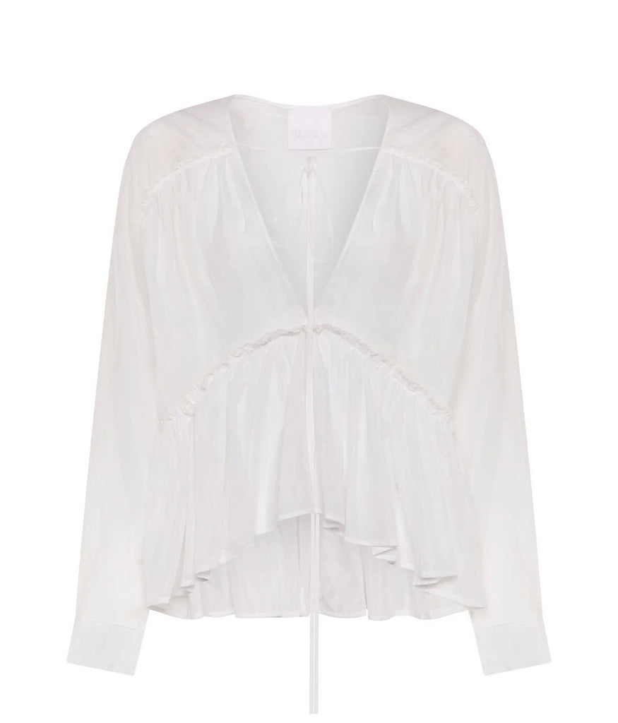 PARIS GEORGIA~ Silk voile top