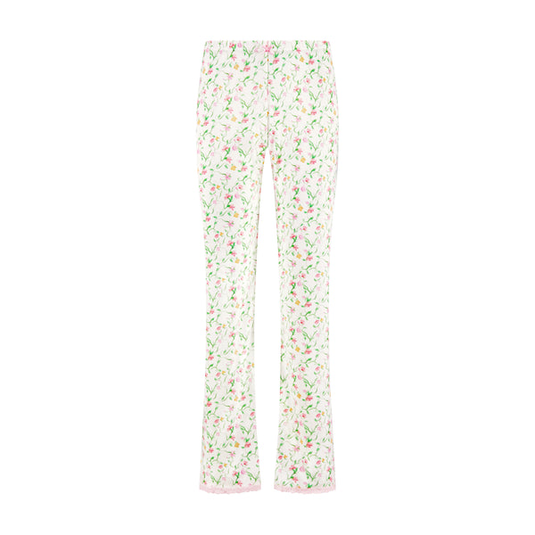 Polkadot CROP PANT Hi RIse - Sweet Pea Print