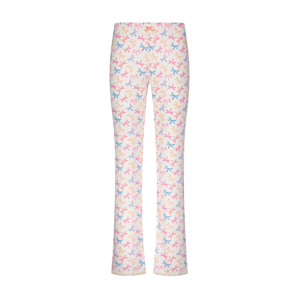 Polkadot DRAGONFLY Print LONG PANT Hi Rise w Cluny