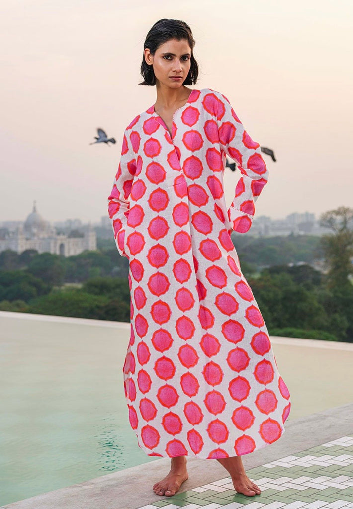 NIMO WITH LOVE~ Amyethyst ikat kaftan