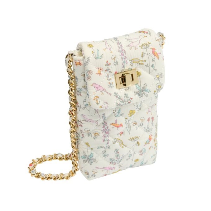 MILLEDEUX~ phone bag with Liberty fabric