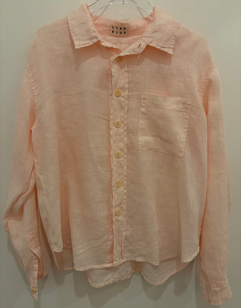LLEA BLUE~ Hadley linen shirt