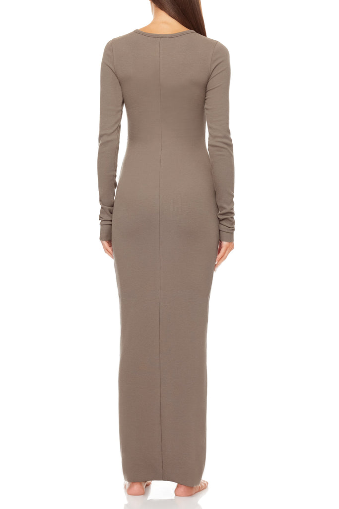 ETERNE~ Long sleeve crew maxi dress CB021