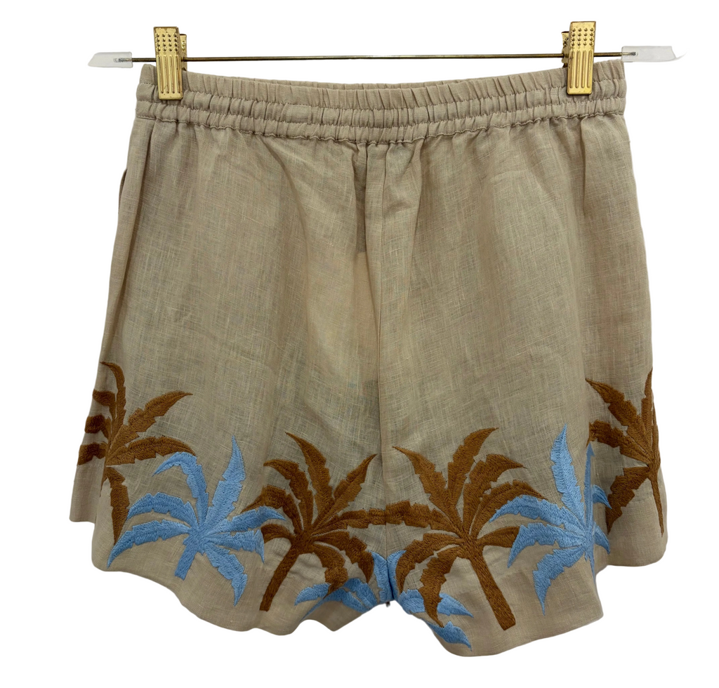 BENARAS~ BF Jamaica palm shirt and short set #24681/24671