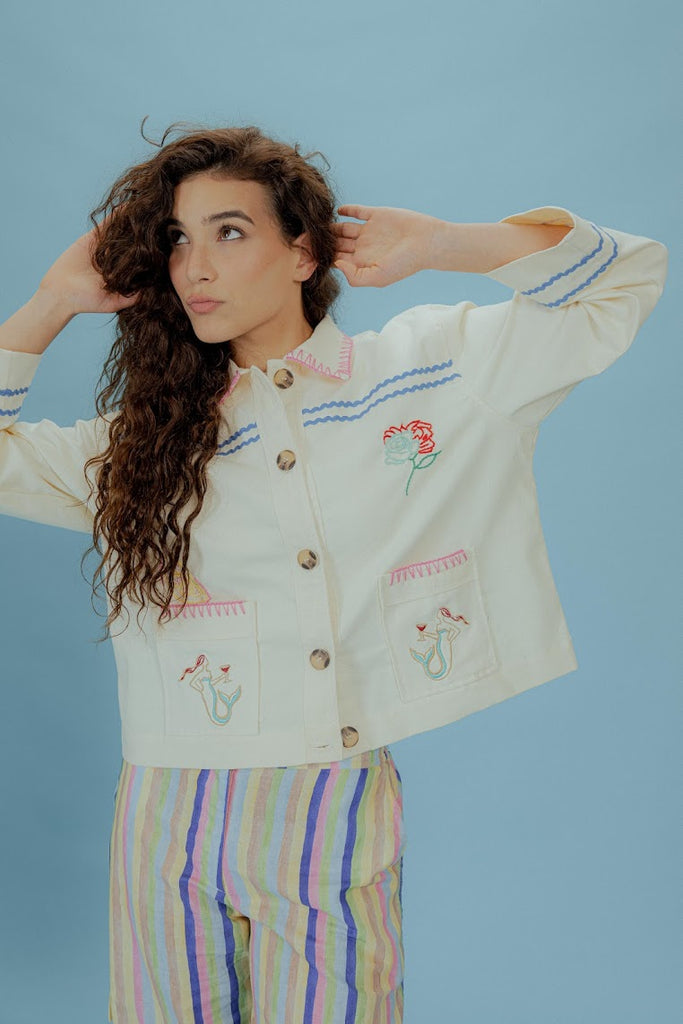 COPPELIA~ Saturn embroidered jacket