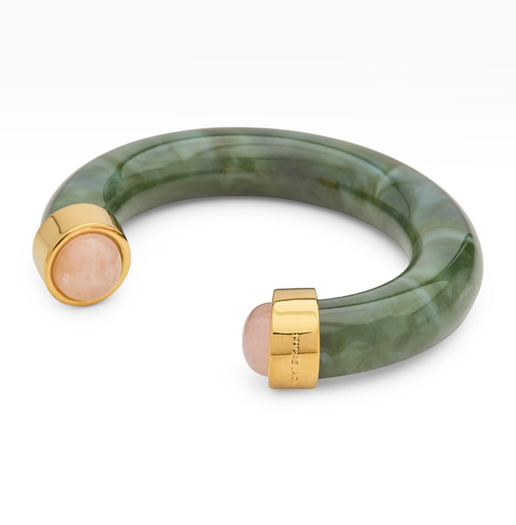 LUCAS JACK~Tortoise resin cuff bracelet B42