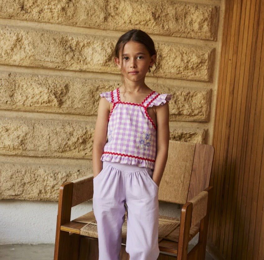 HELLO SIMONE~ Iria blouse in Bloom check