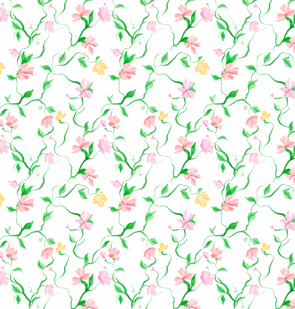 Polkadot CHARLEY Pajama Set - Sweet Pea Print -New! with XL