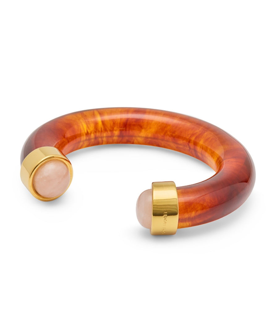 LUCAS JACK~Tortoise resin cuff bracelet B42