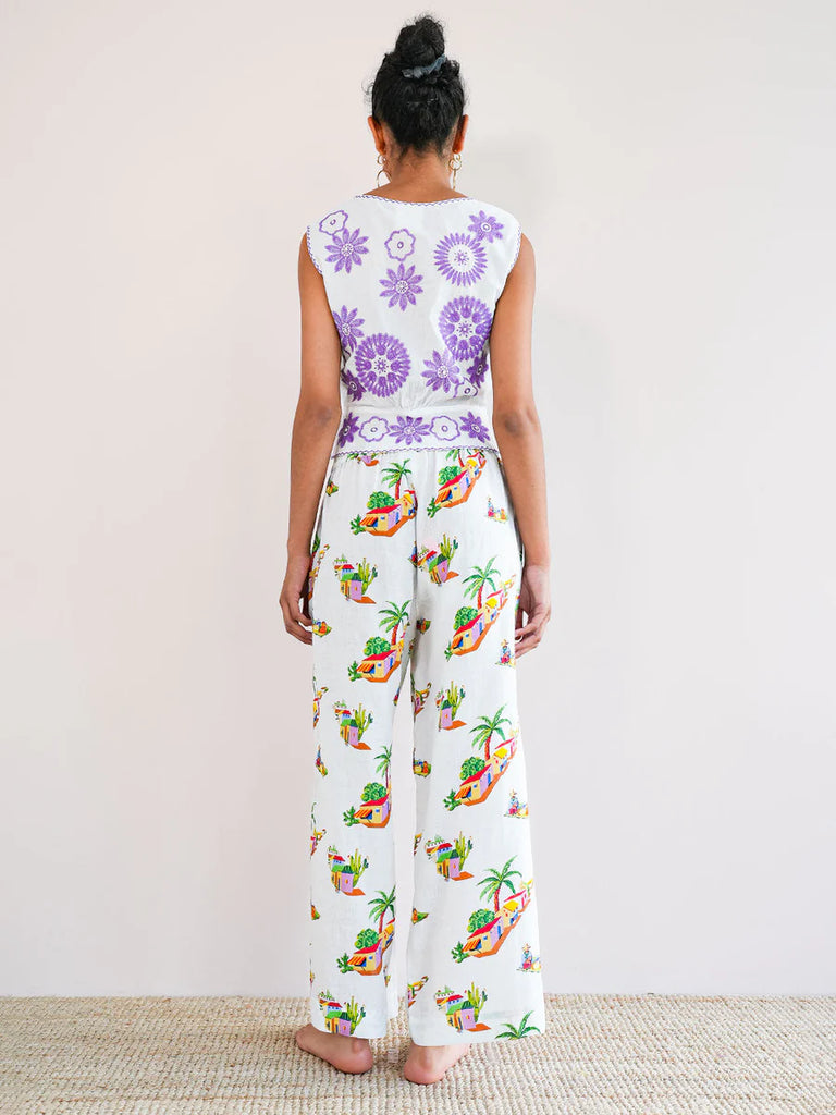 NIMO WITH LOVE~ Fennel pants village print