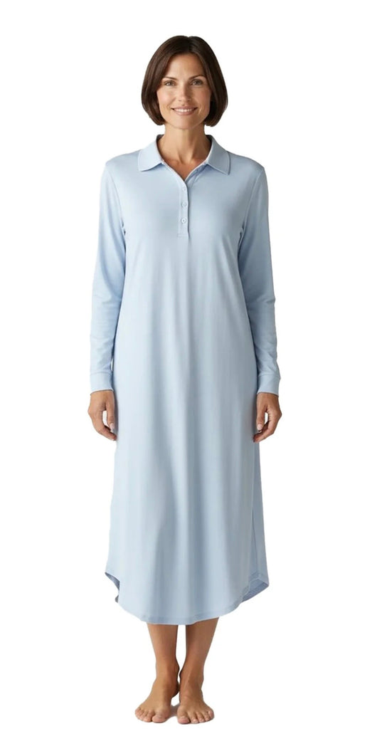 MARELLE~ Lisa long sleeve pullover gown
