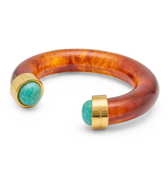LUCAS JACK~Tortoise resin cuff bracelet B42