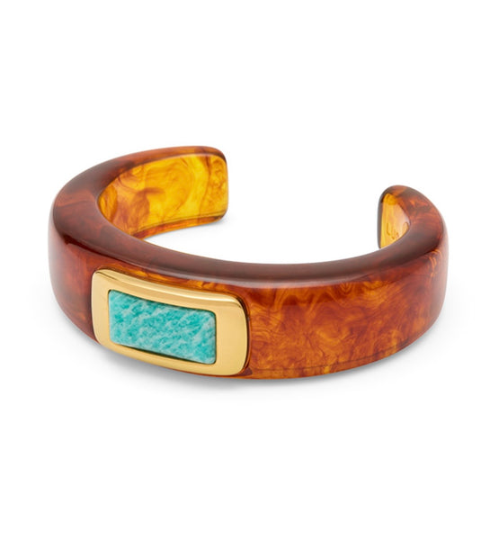 LUCAS JACK~ Cuff bracelet with single stone B99