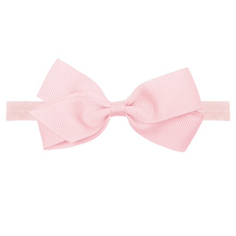 HAIR ACCESSORIES~ Light pink grosgrain bow headband