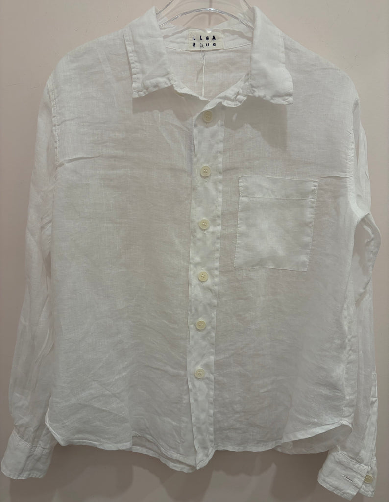 LLEA BLUE~ Hadley linen shirt