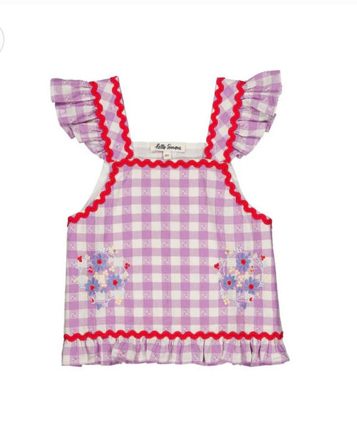 HELLO SIMONE~ Iria blouse in Bloom check