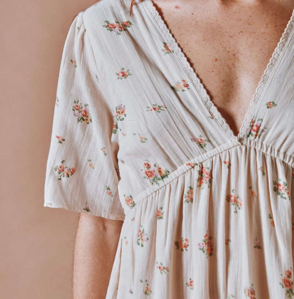 EMILE ET IDA~ Desiree long floral dress
