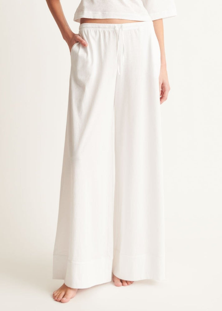 SKIN~ Drawstring wide leg pant