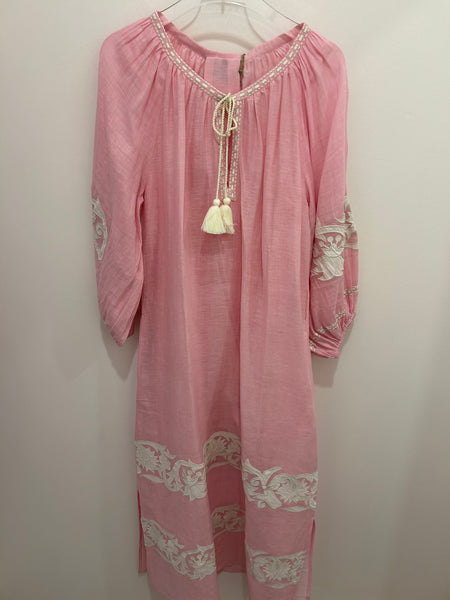 BENARAS~ Lt pink Kora kaftan 24901