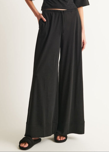 SKIN~ Drawstring wide leg pant