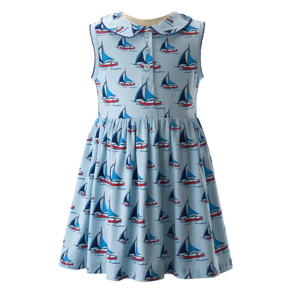 RACHEL RILEY~ Jersey sailboat dress